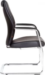 Кресло для посетителя CHAIRMAN VISTA V кожа Черный