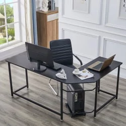 Угловой письменный стол KIWI Черный BK