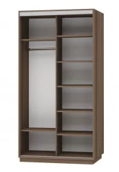 Шкаф-купе двухдверный Экспресс Дуо Медиум 1200х2400h Венге