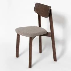 Стул с мягким сиденьем Вега Graphite кашемир Эмаль белая