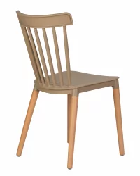 Стул обеденный DOBRIN THEO ножки светлый бук бежевый GR-03