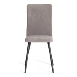 Дизайнерский стул La Rousse NEW, флок , серый/черный, 29, 45x55x93 см