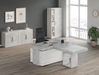 Стол руководителя B-TONE BTN36110031 Сосна Бетон светлый