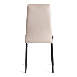 Дизайнерский стул Easy (mod. JSC02-1) металл, флок, 41 х 52 х 96 см, beige (молочный) HLR2 / черный