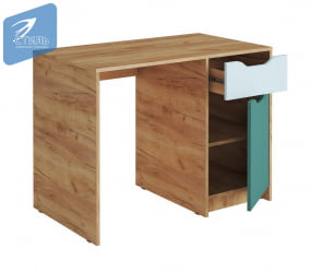 Детский стол RICH СП-001 Мята/Сумеречный голубой/дуб крафт золотой