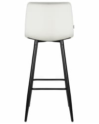 Стул барный DOBRIN NICOLE (черные матовые ножки, светло-серый велюр (108-52))