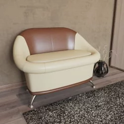 Диван Орион 6-5154 Бежевый/коричневый