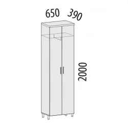 Черный шкаф Лидер-Престиж 83.11