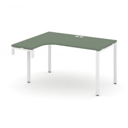 Стол-надставка на опорную тумбу (левый) CONCEPT CN.OSAN-002(L) Кобо Белый