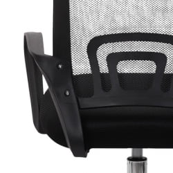 Кресло CROMEX (КРОМЕКС) Top CH-695 ХРОМ сетка/ткань TW черное