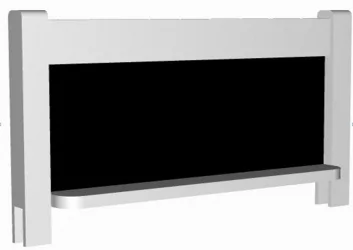 Съемный борт с грифельной доской RooRoom VK-5р Розовый