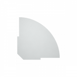 Полка для стойки угловой Рива А.РС-5.1 Белый / Riva