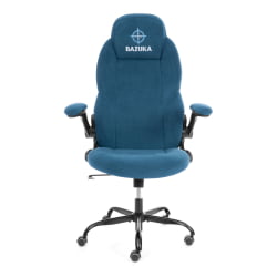 Кресло геймерское BAZUKA metalBL велюр, синий, 32