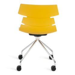 Стул офисный HANSEN (mod. 606-1) Оранжевый/хром