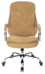 Кресло руководителя Бюрократ T-9950SL Fabric горчичный Velvet 73