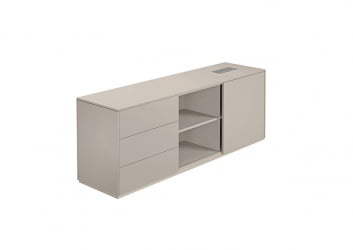 Тумба опорная 1700 левая Atlas NZ-0231.GS.GS.L Серый камень