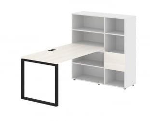 Рабочая станция EDIS EQRST 1215 Ясень Траун Черный Белый