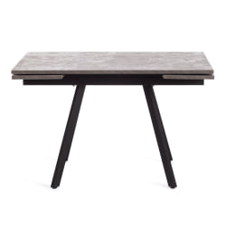 Стол VIGO ЛДСП/HPL/металл, 120 x 80 x 30 х 30 х 75 см, Гранит темный/черный