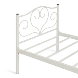 Односпальная кровать MALVA (mod. 9303) металл, 90*200 см (Single bed), White (белый)