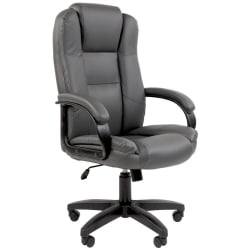 Кресло офисное CHAIRMAN 600 LT экокожа Серый
