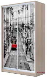 Шкаф купе 2-ух дверный Хит-24-12-77 Лондон Ясень шимо светлый