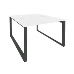 Рабочая станция на О-образном м/к ОНИКС О.МО-Д.РС-2.2.7 Белый Бриллиант/Антрацит / ONIX O.MO-D.RS-2.2.7