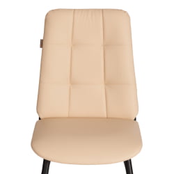 Металлический стул Asti TREND, экокожа, бежевая, 47х54х86 см