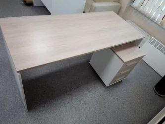 Стол прямой Deka ЛДСП каркас 75.07.16 Дуб Сантана светлый/Белый