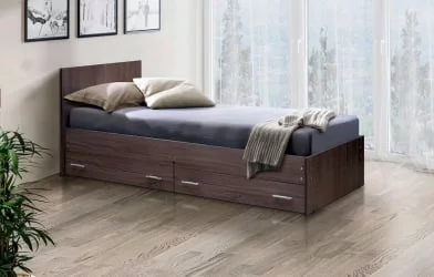 Кровать с ящиками на уголках №4 ЛДСП 800*1900 Клен