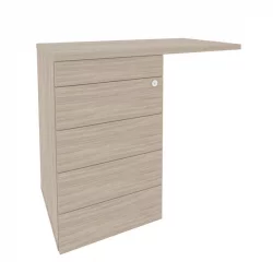 Тумба приставная (TIP-ON) (универсальная л/пр) ONIX O.TPU-4 TIP Дуб Аттик