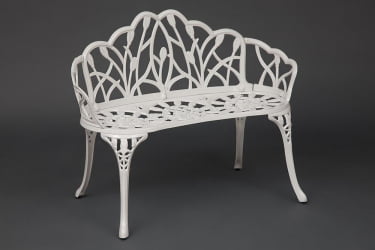 Скамья Secret De Maison Strauss (Штраус) алюминиевый сплав, 99хх56х76см, butter white