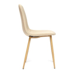 Стул BREEZE (mod. 4724) металл/ткань, 44х48х87см, бежевый/натуральное дерево