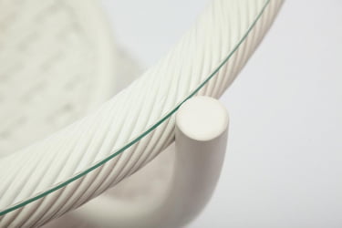 Столик кофейный Andrea ротанг, D60х50см, TCH White (белый)