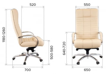 Кресло руководителя Atlant AL M экокожа Коричневый