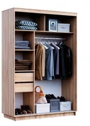 Шкаф-купе Санремо ШК-006 Дуб сонома светлый Ателье темное