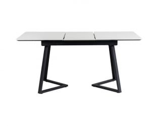 Стол Роналдо раздвиж. 140-180 Светлый мрамор/Бабочка