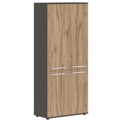 Шкаф с глухими средними и малыми дверьми ЕДИС ЕХCС 85.3 Дуб Денвер светлый Мокко Мокко / EDIS EHCS