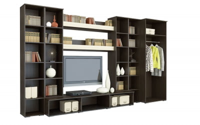 Гостиная Бордо со шкафом Венге Дуб