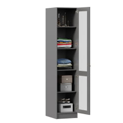 Шкаф одностворчатый правый Амели ЛД 642.860.000 Оникс серый