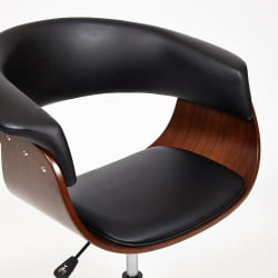 Кресло VIMTA орех, кож/зам черный