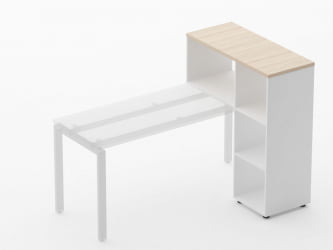 Стеллаж к столу Deka 9.06.10 Туя/Белый