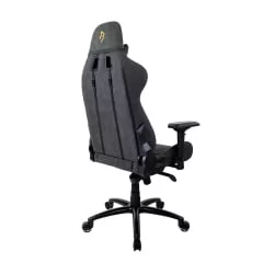 Геймерское кресло Arozzi Verona Signature Soft Fabric Черный-золотой