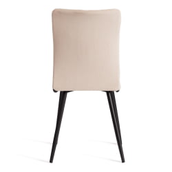 Дизайнерский стул La Rousse NEW, велюр, бежевый/черный, 7, 45x55x93 см