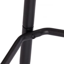 Барный стул Medeo/Медео экокожа , черный, 45х56х113 см