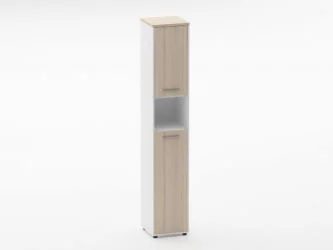 Шкаф 5 узкий закрытый, с нишей Deka 10.23.14Пр Туя/Белый