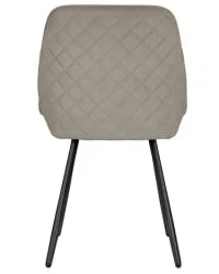 Стул обеденный DOBRIN STELLA (ЭМАЛЬ ЧЕРНЫЙ МУАР велюр Catania Cocoa)