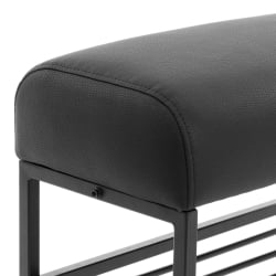 Банкетка-обувница Charli Lux/Чарли Люкс БО экокожа , Sharp Черный