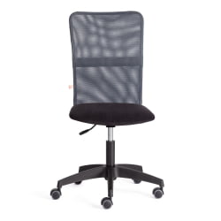 Кресло START флок/ткань, черный/серый, 35/W-12