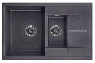 Кухонная мойка GRANULA 7802 Черный