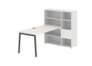 Рабочая станция EDIS ELRST 1215 Ясень Траун Мокко Белый